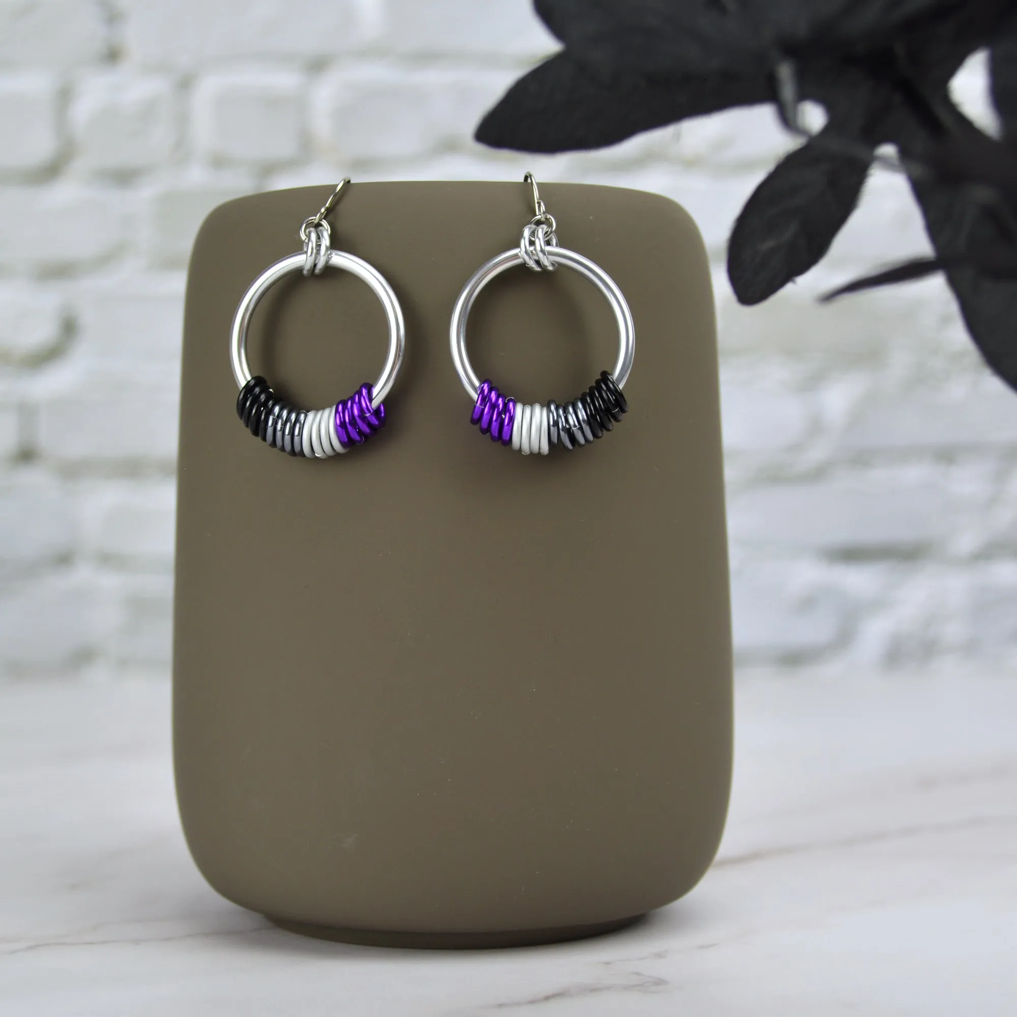 Asexual Pride - Hoop Earring
