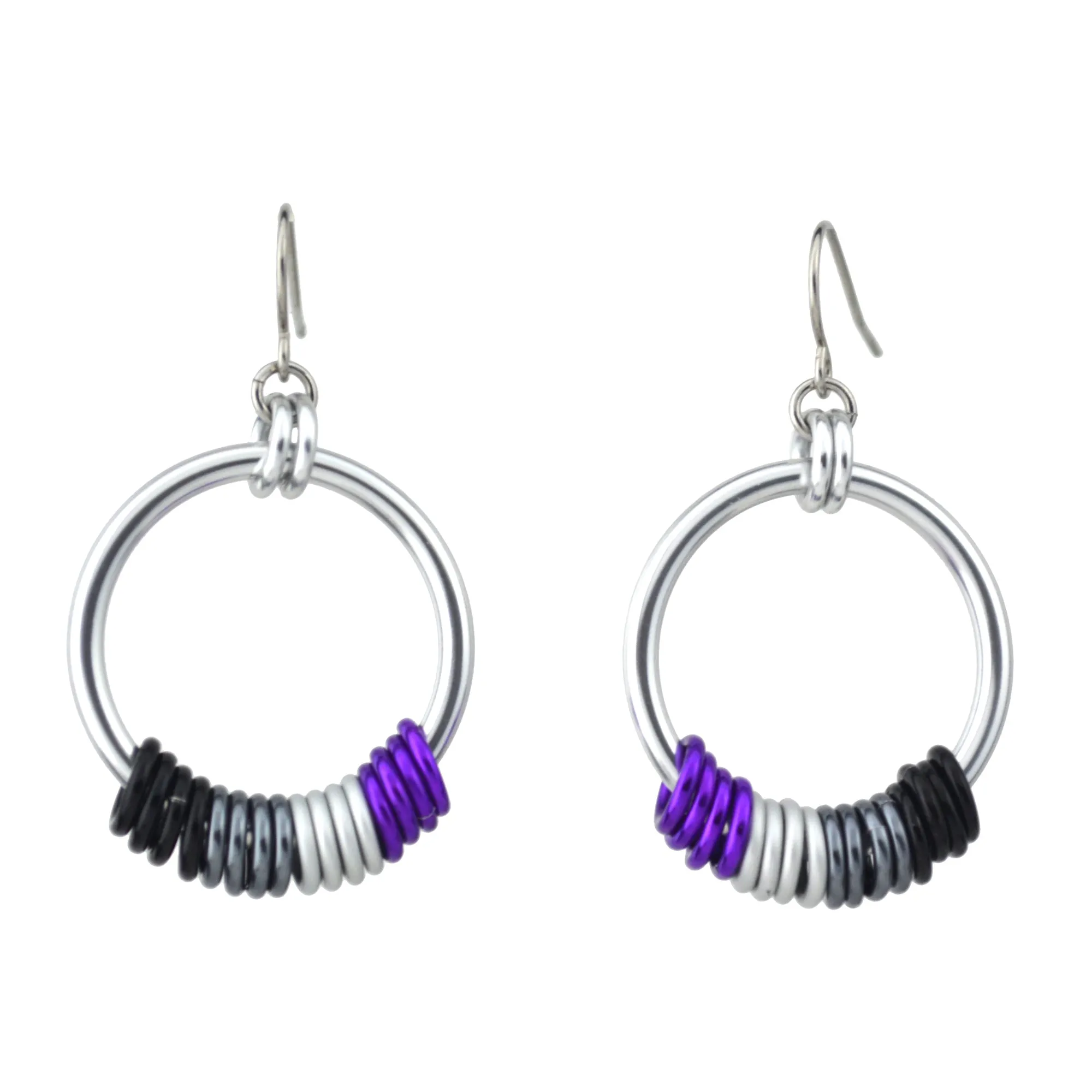 Asexual Pride - Hoop Earring