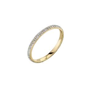 Axel Ring with White Pavé Diamonds