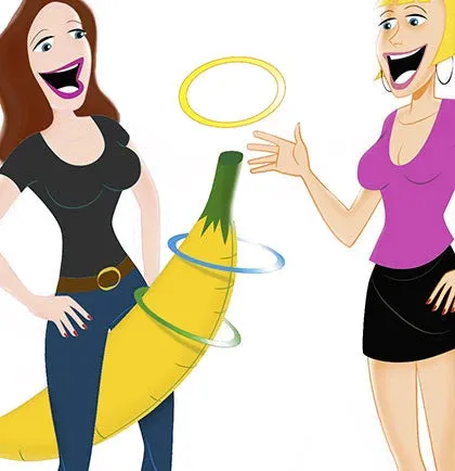 Bachelorette Inflatable Banana Ring Toss