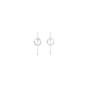Backstitch earrings