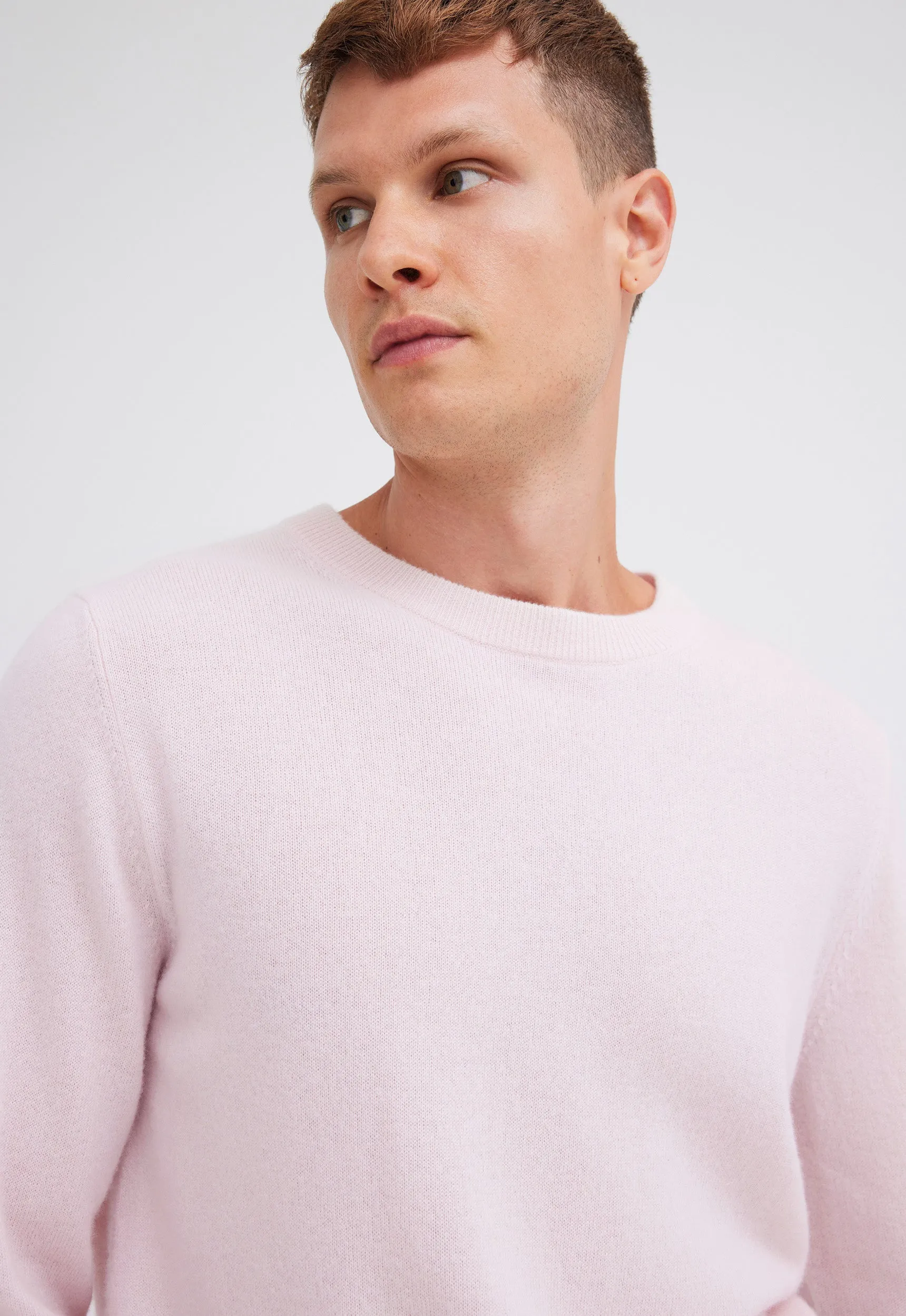 Beckham Cashmere Sweater - TI Pink