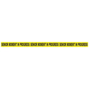Beistle Senior Moment In Progress Party Tape - Party Supply Decoration for Over-The-Hill