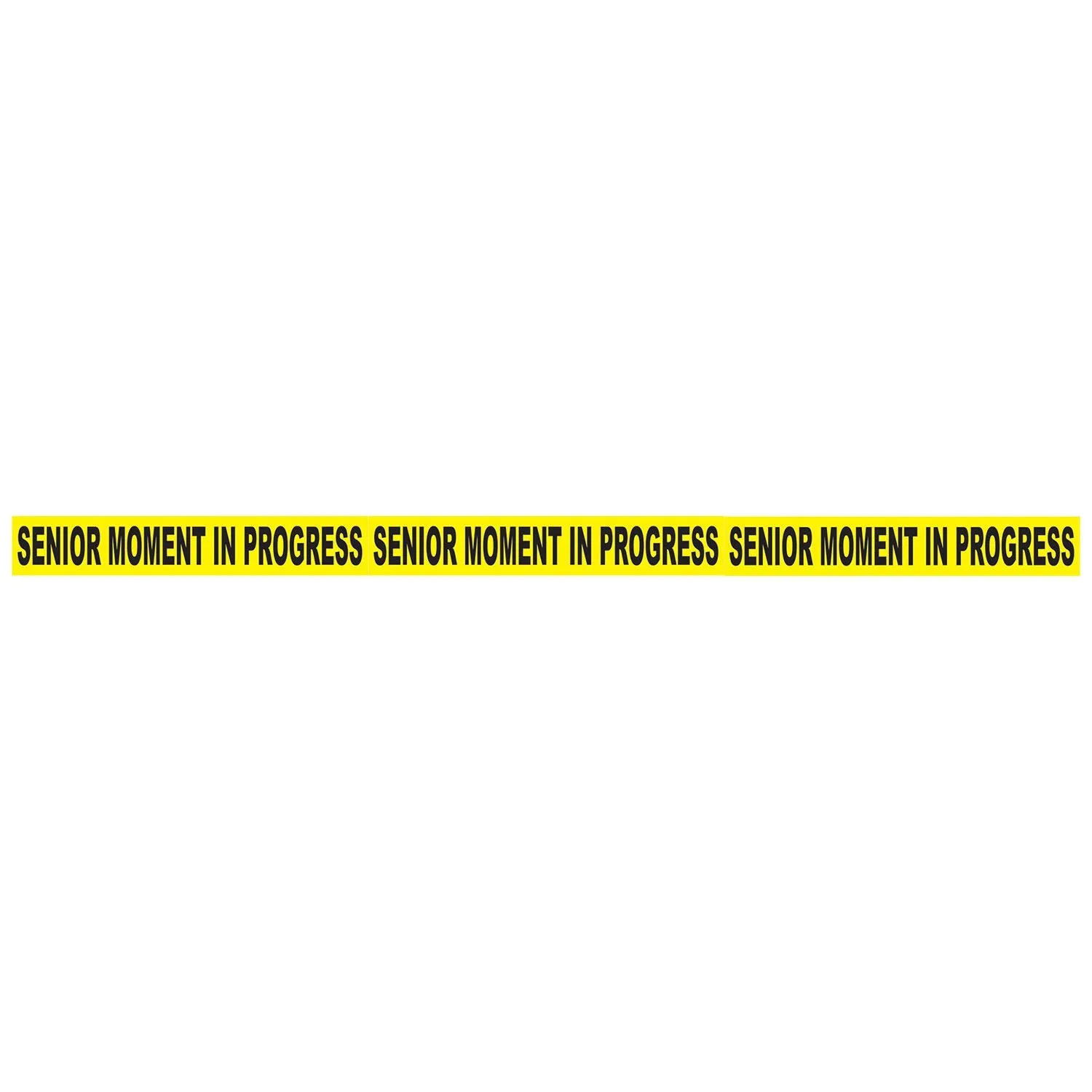Beistle Senior Moment In Progress Party Tape - Party Supply Decoration for Over-The-Hill