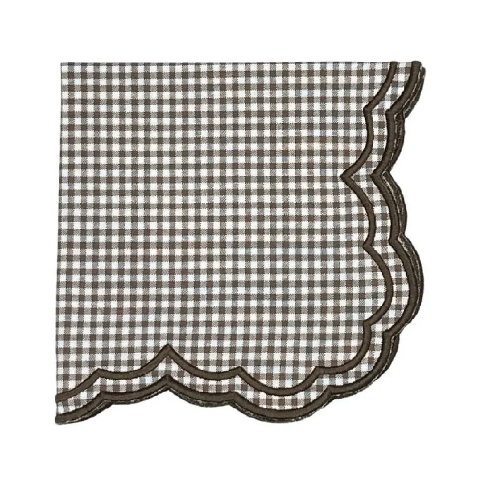 Bettina Napkin - Cocoa Gingham (Set of 4)