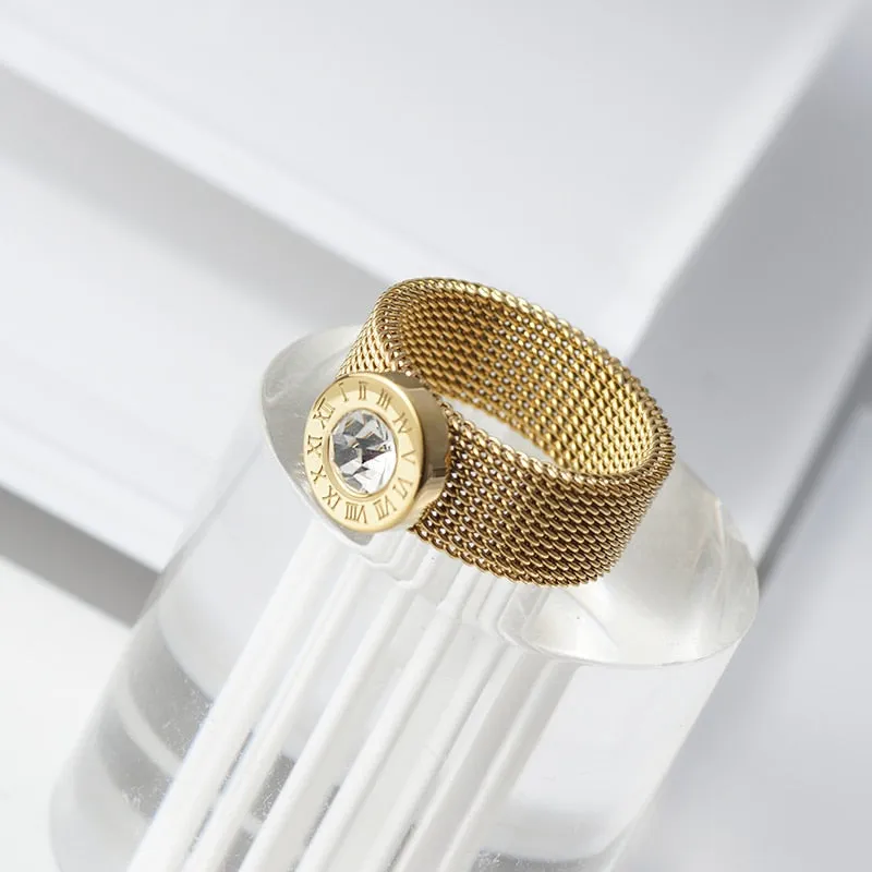 Big Round Crystal Ring