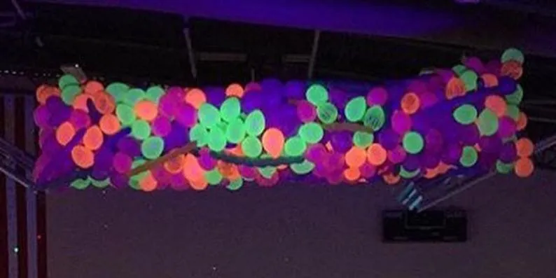 Blue Neon Party Balloons