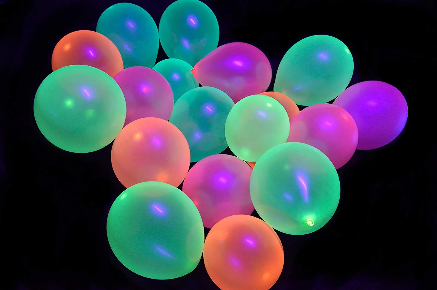 Blue Neon Party Balloons