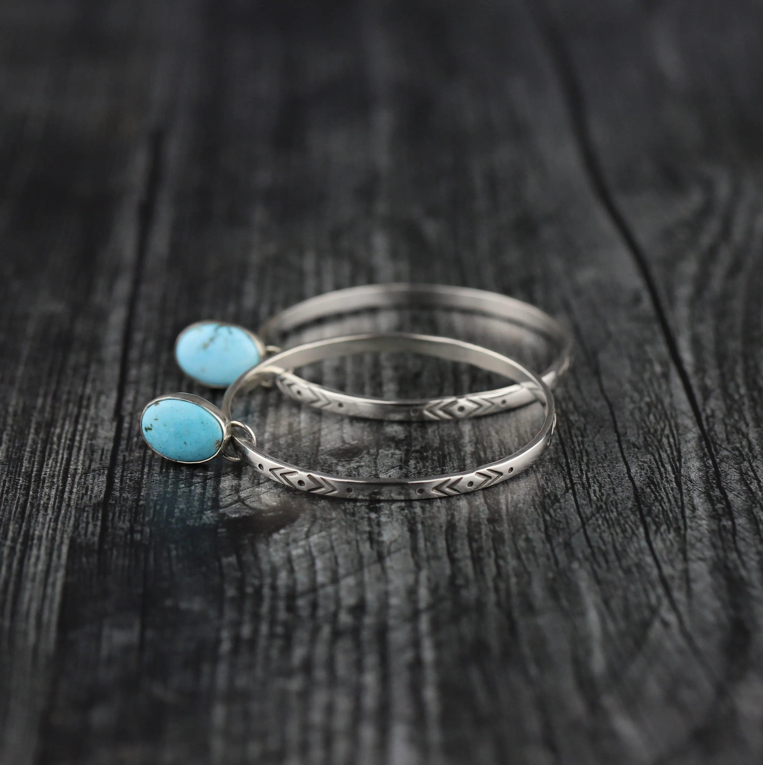 Blue Ridge Post Hoop Earrings
