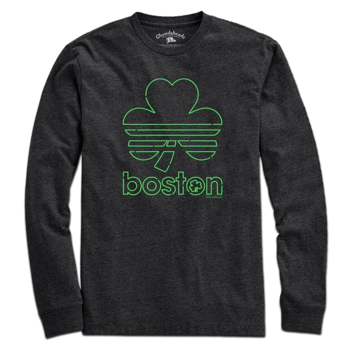 Boston Shamrock Neon Sign T-Shirt