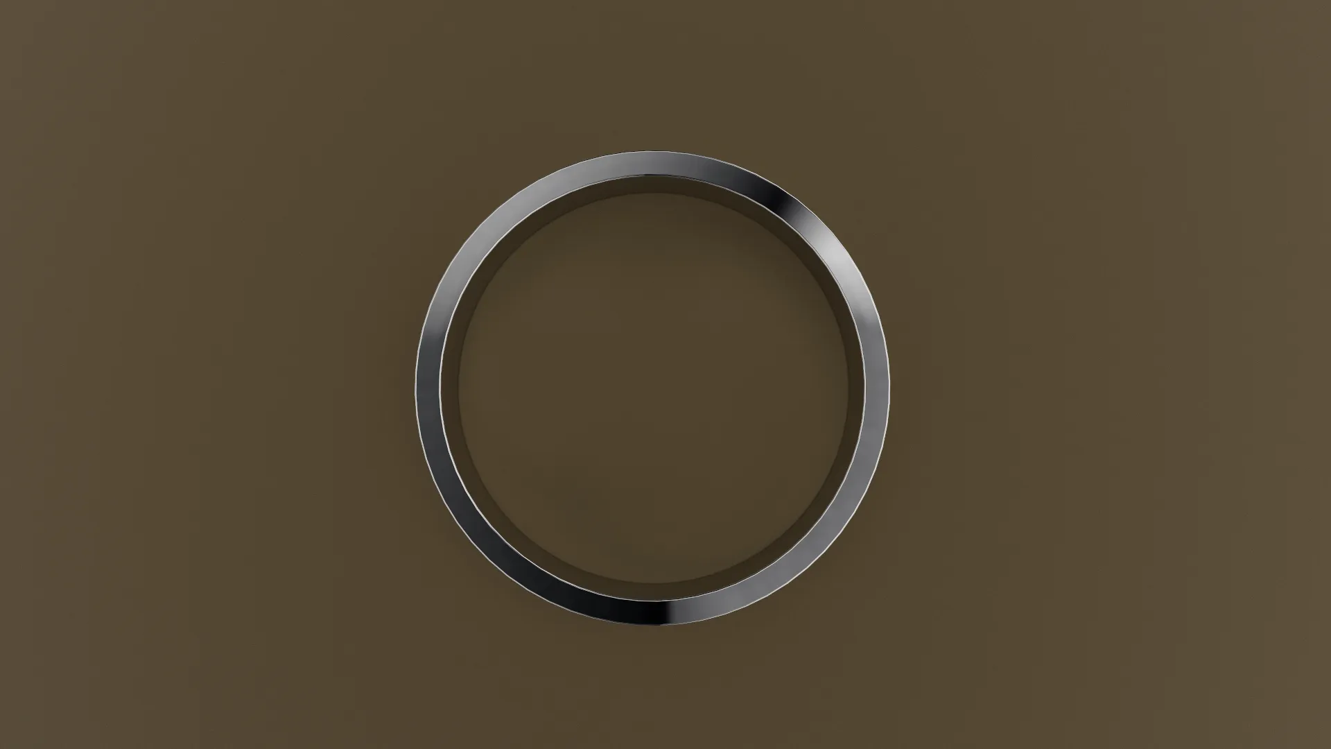 Brushed White Gold 6mm Flat Wedding Band
