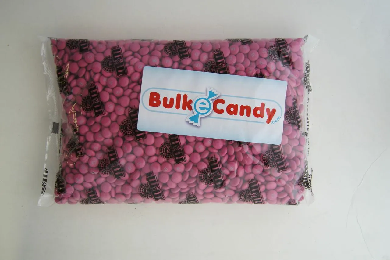 Bulk Dark Pink M&M's 5lbs mymms ColorWorks
