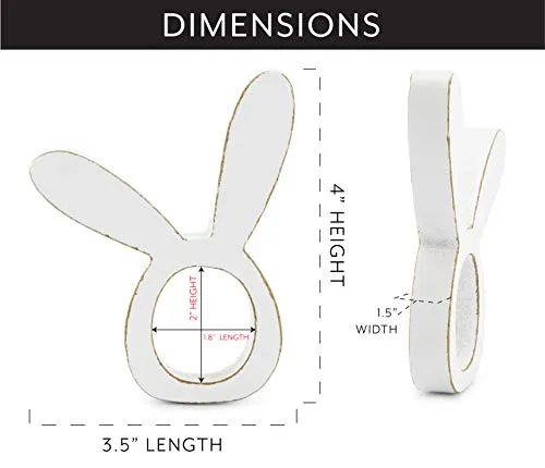 Bunny Napkin Rings (Set of 4)