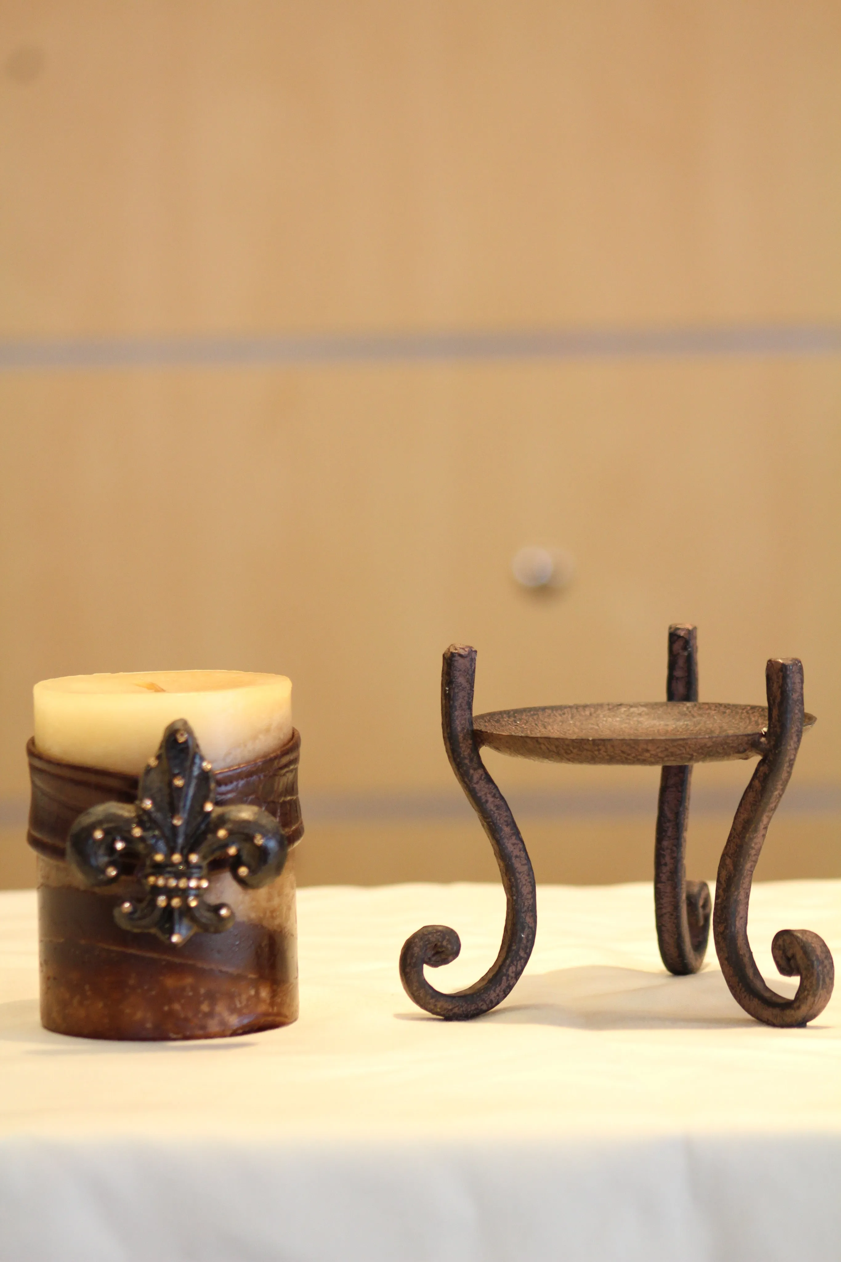 Candle Holder | Small Metal Candle Holder
