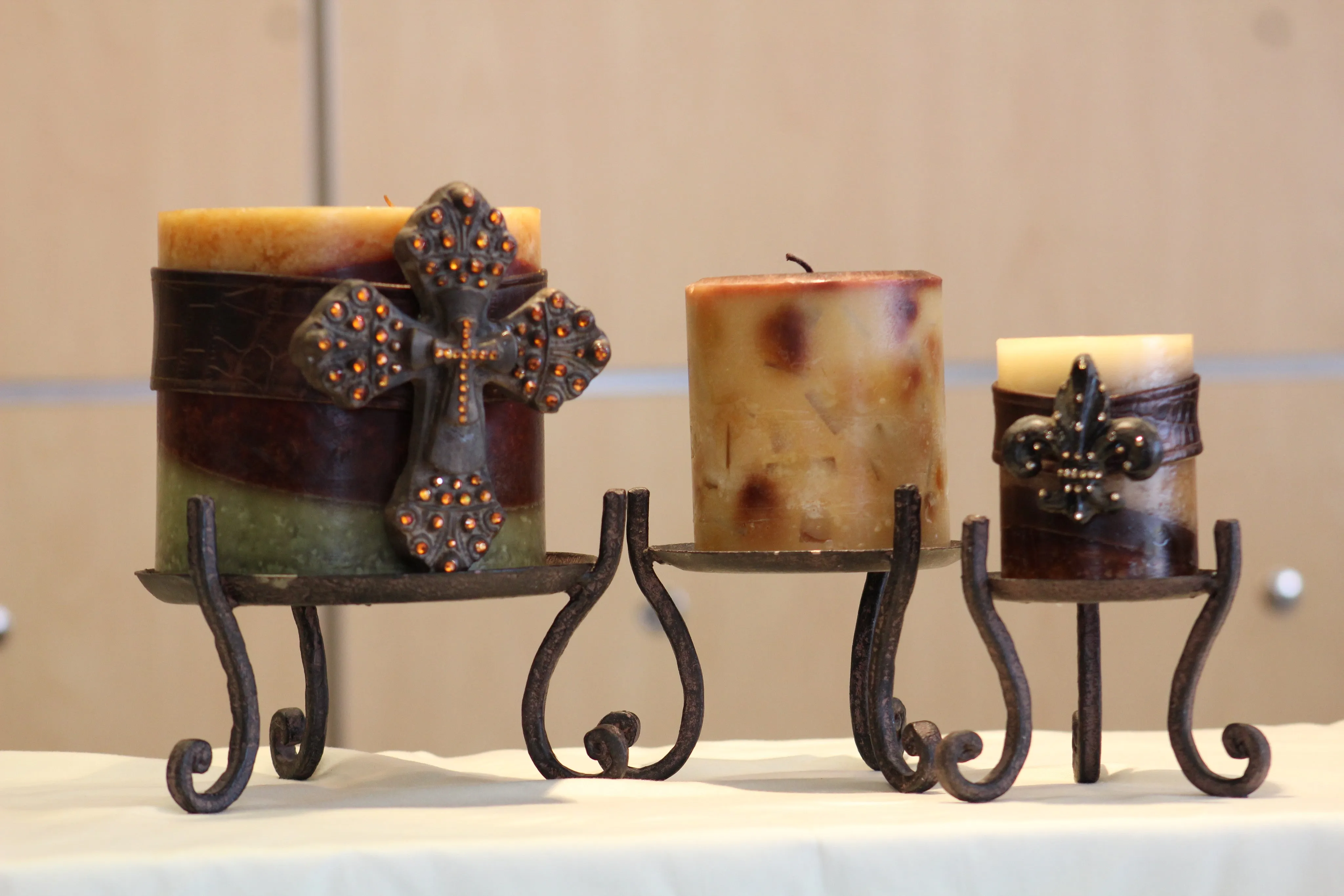 Candle Holder | Small Metal Candle Holder