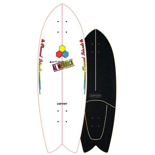 Carver CI Fishbeard Surfskate Cruiser Skateboard Deck - 9.75" x 29.25"