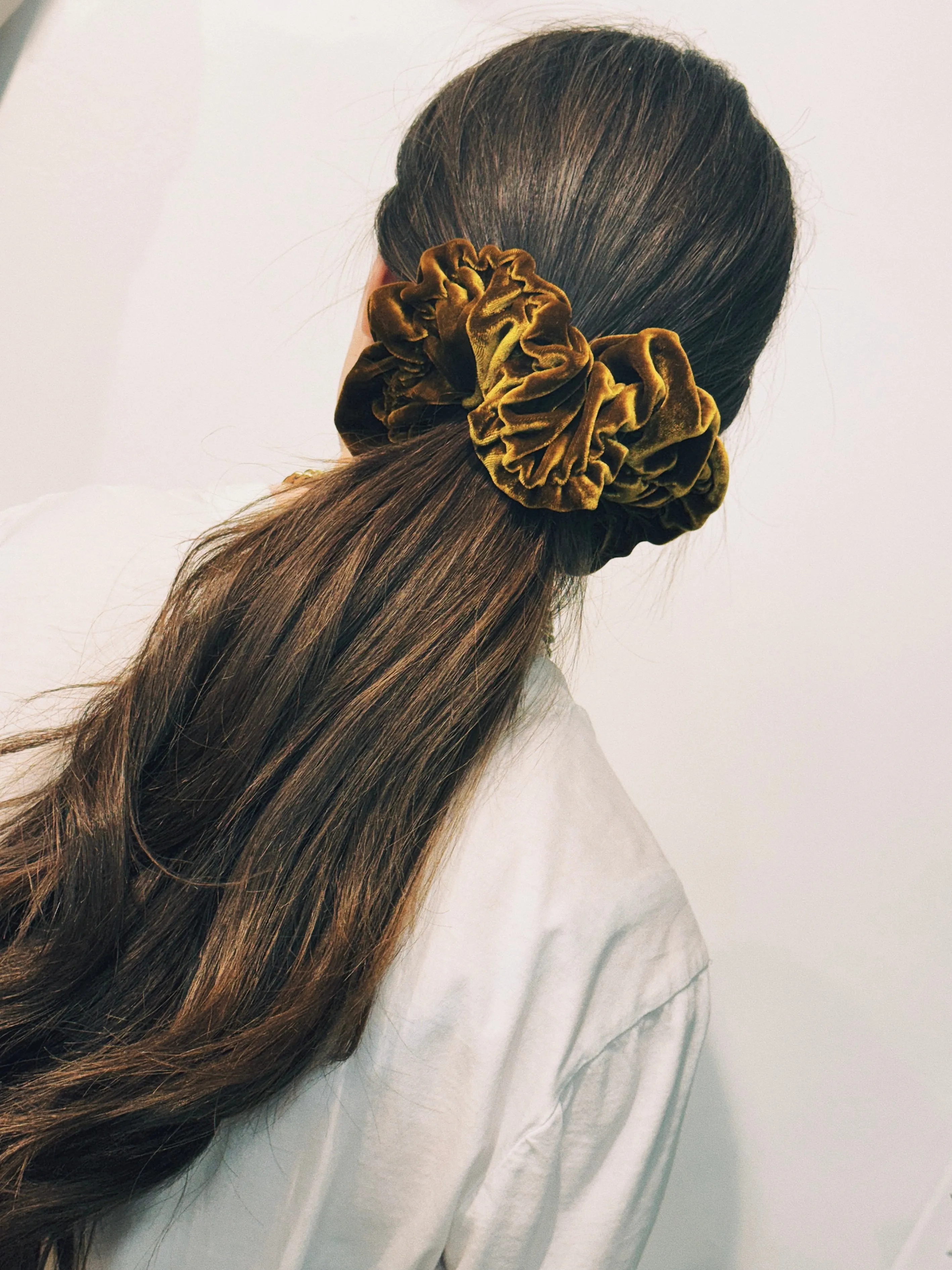 Celosia Gathered Velvet Scrunchie (more colors available)