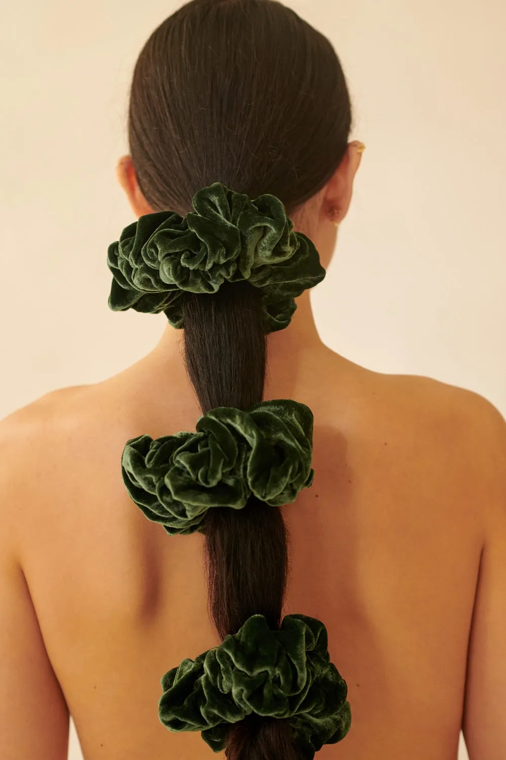 Celosia Gathered Velvet Scrunchie (more colors available)