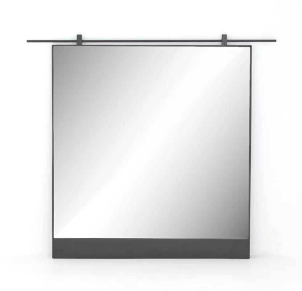 CHICO MIRROR, ANTIQUED IRON