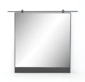 CHICO MIRROR, ANTIQUED IRON
