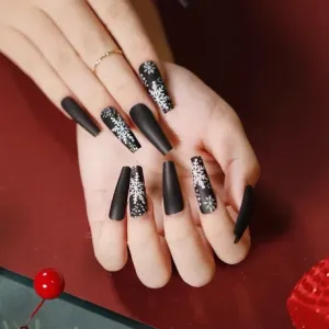 Christmas Coffin Snow In Dark Matte
