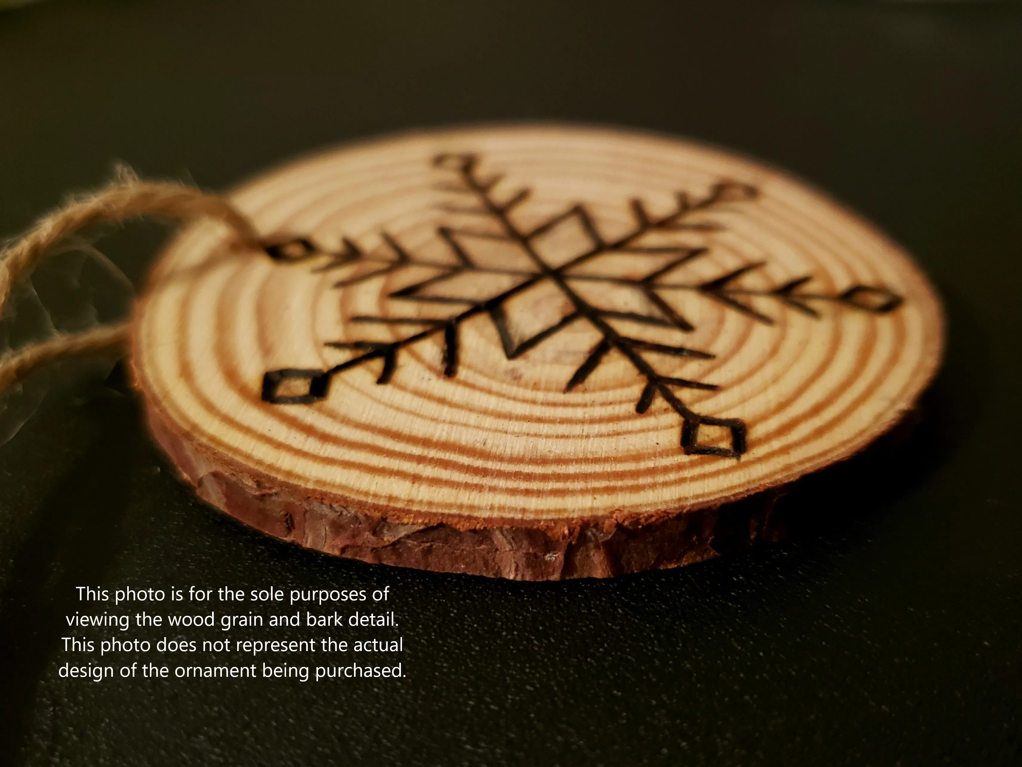 Christmas Light Wood Ornament