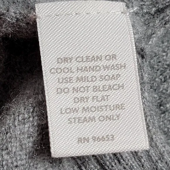 Christopher Fischer Sweater Women Gray Cashmere Knit Button Cardigan Lightweight