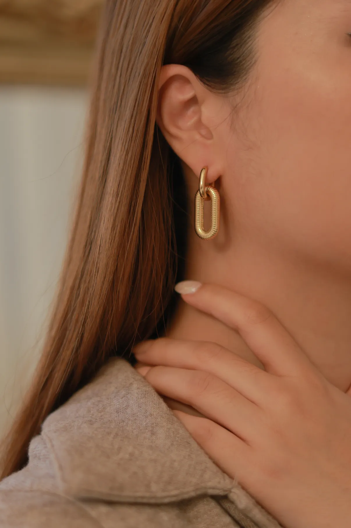 Chunky Link Chain Earrings