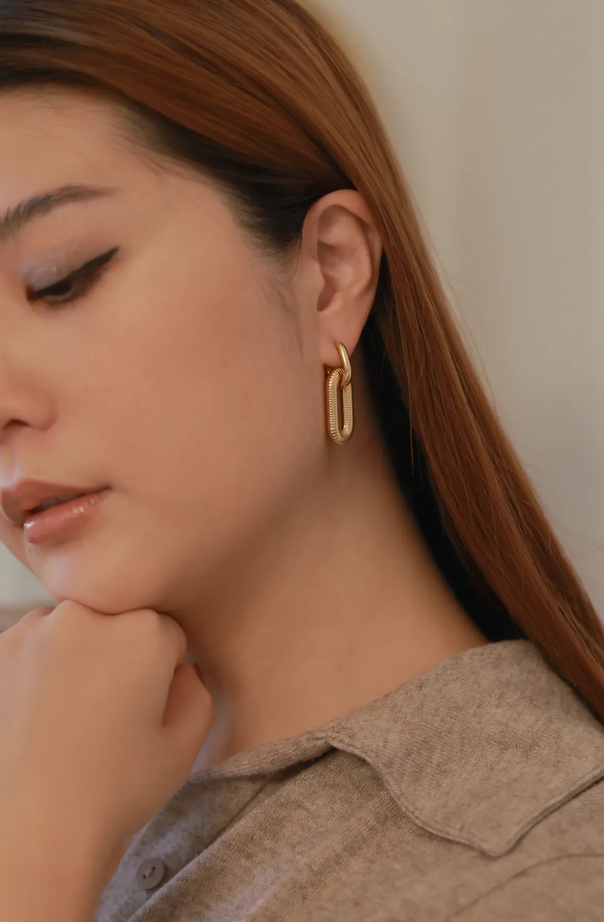 Chunky Link Chain Earrings