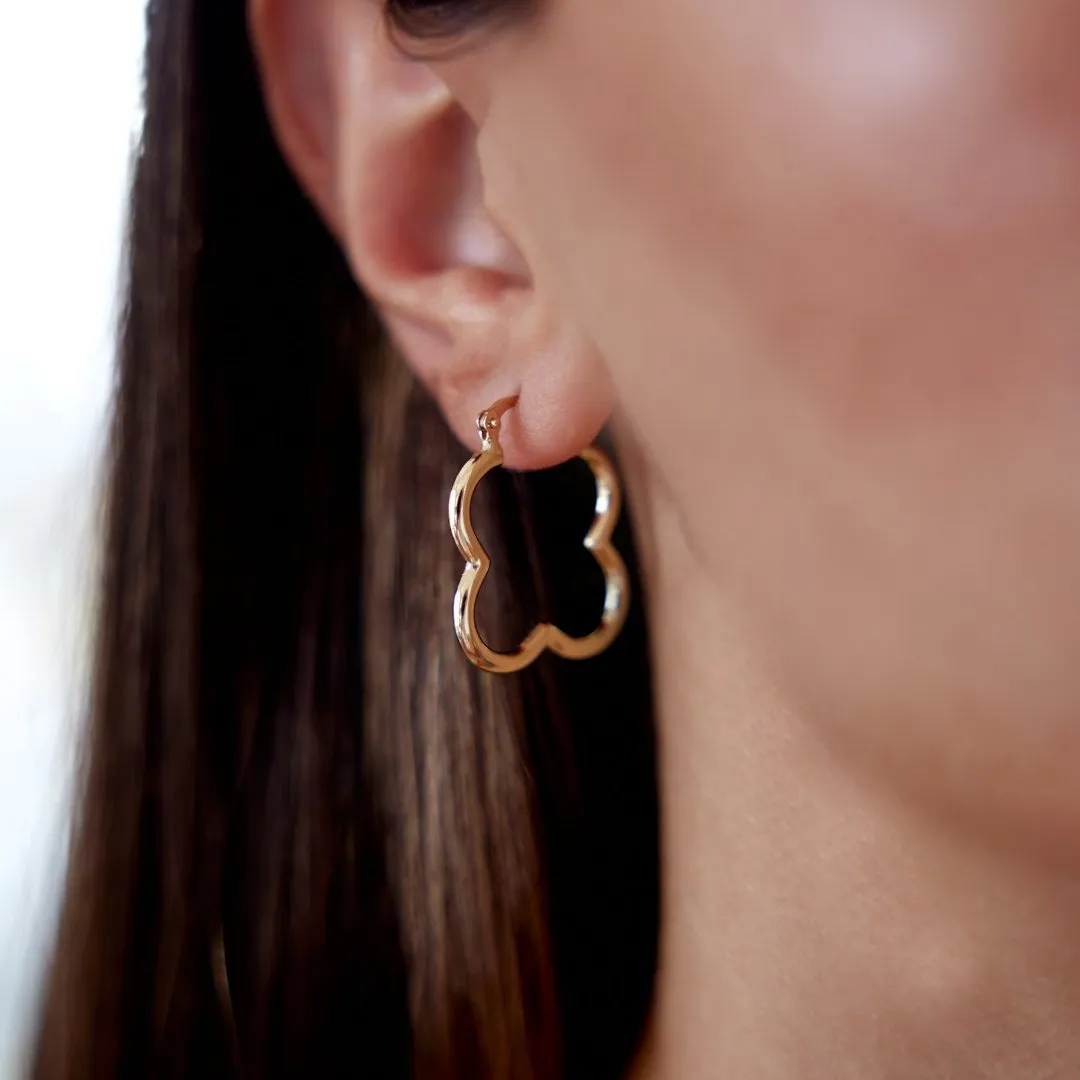 Clover Hoop Earrings