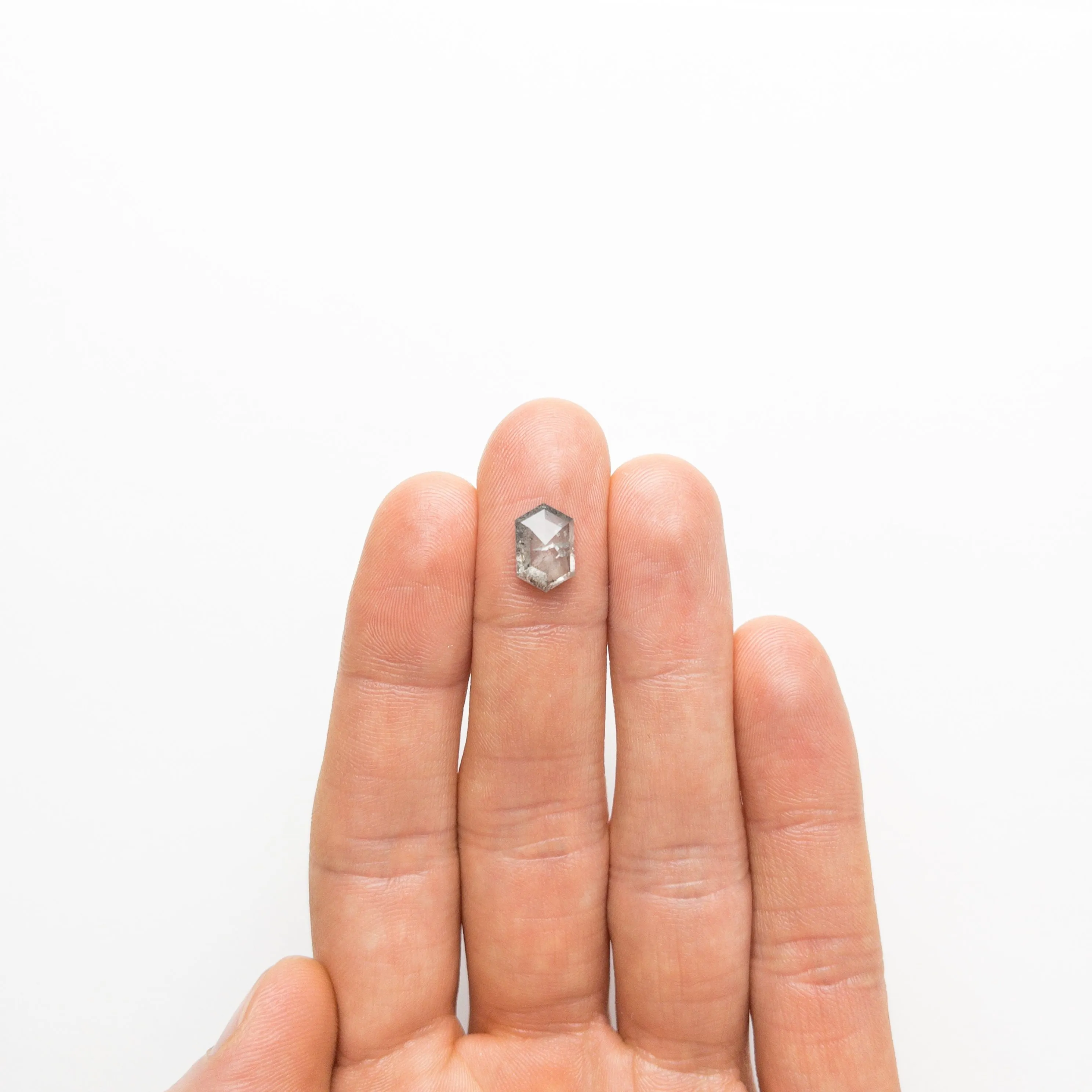 CUSTOM FOR ELENA- Salt & Pepper Diamond Gold Ring