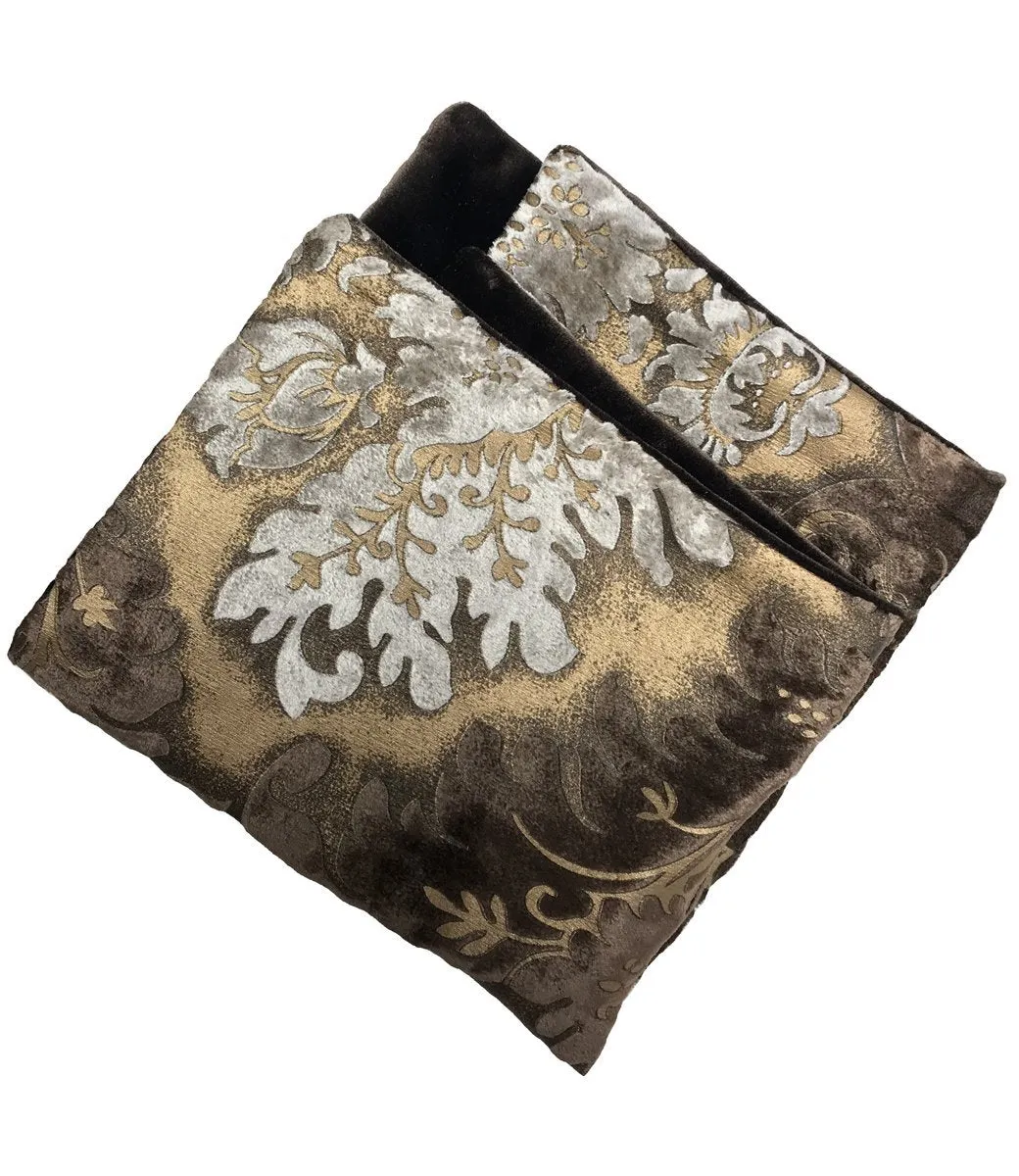 Damask Print Napkin with Velvet