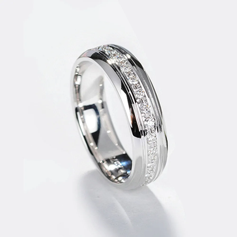 Diamond Matching Couple Wedding Rings