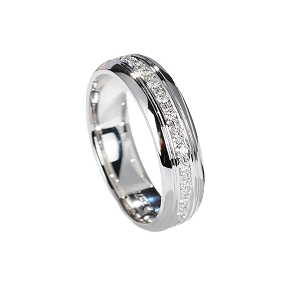 Diamond Matching Couple Wedding Rings