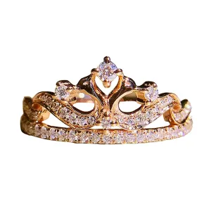 Diamond Pave Tiara Shape Ring