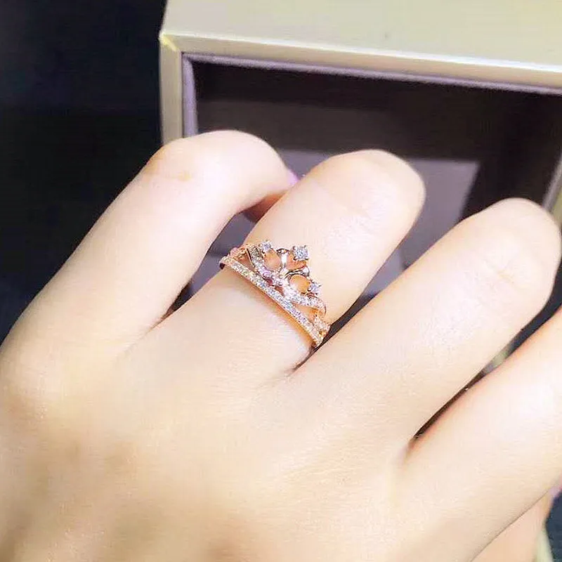Diamond Pave Tiara Shape Ring