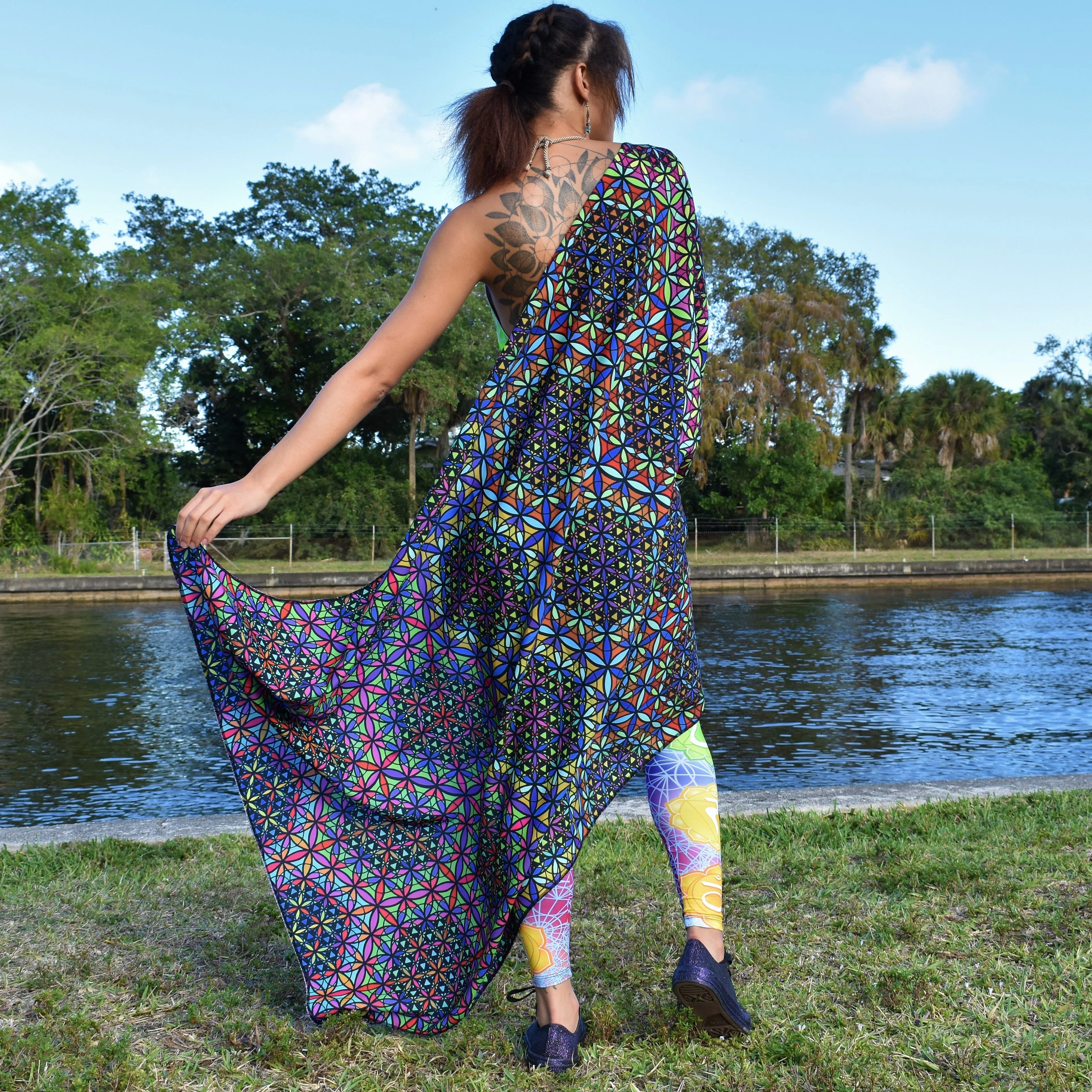 Double Flower of Life Tapestry