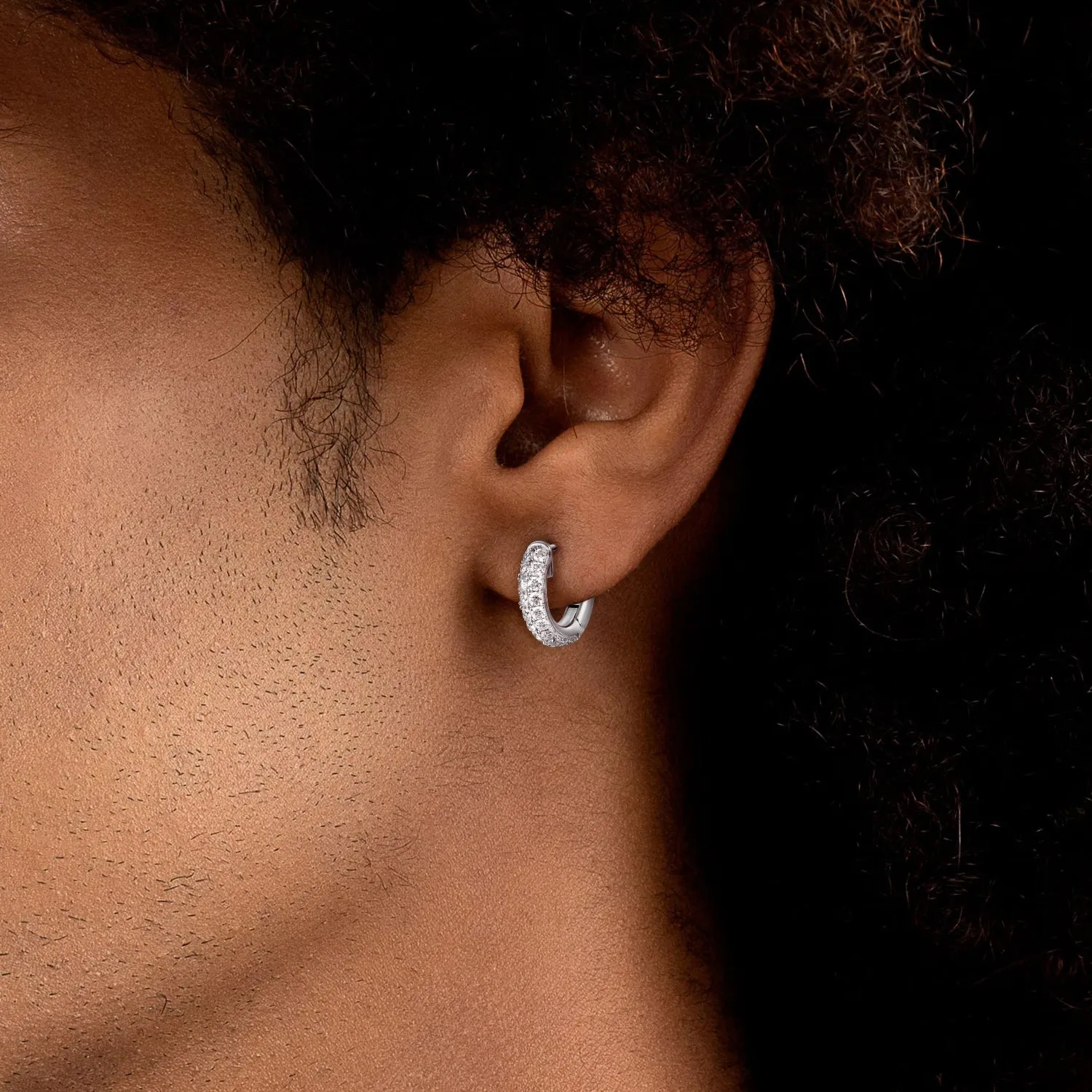 Double Row Hoop Earring