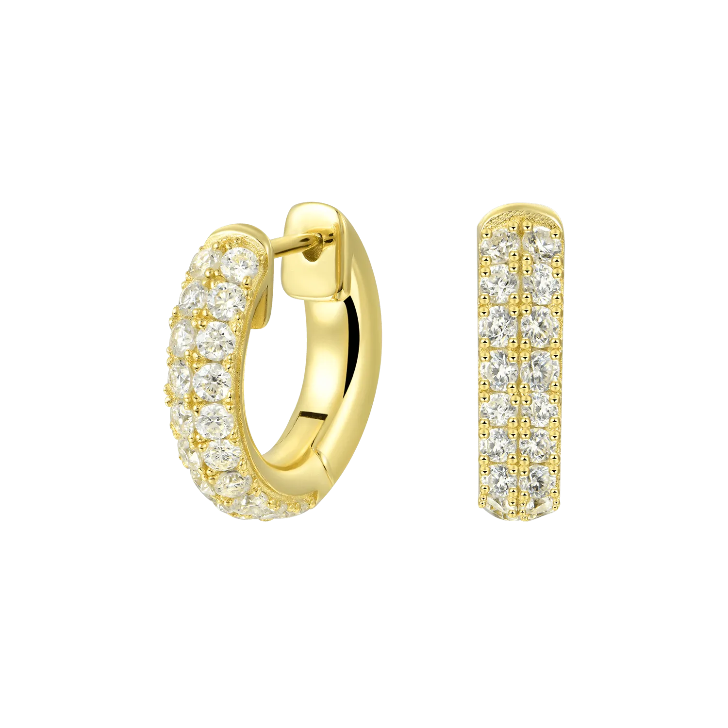 Double Row Hoop Earring