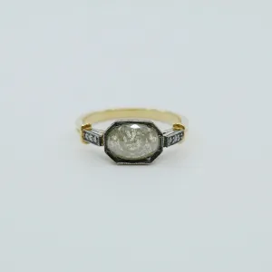 Edith Rose Cut Grey Diamond Ring