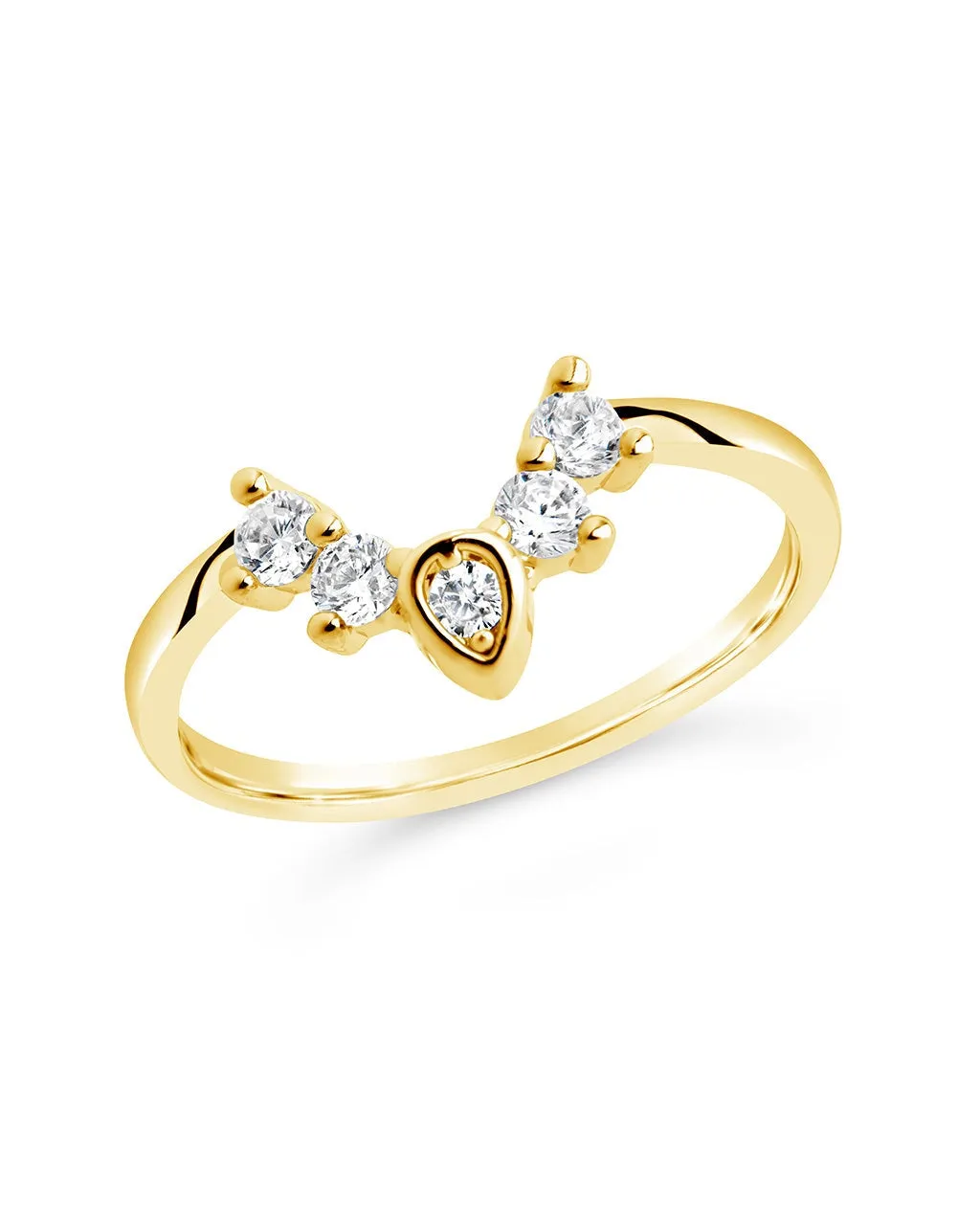 Emeri CZ Arch Stacking Ring