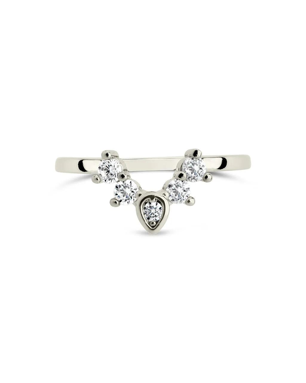 Emeri CZ Arch Stacking Ring