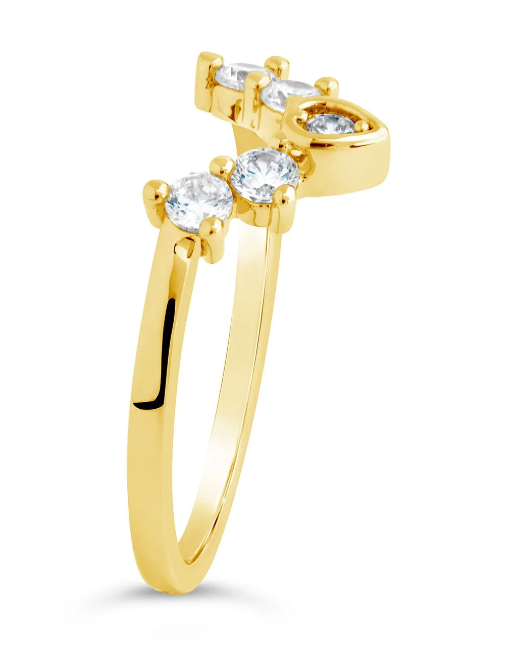 Emeri CZ Arch Stacking Ring
