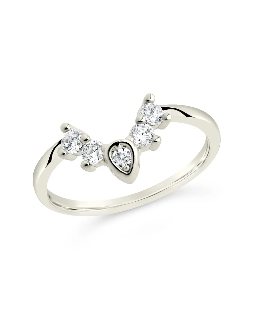 Emeri CZ Arch Stacking Ring