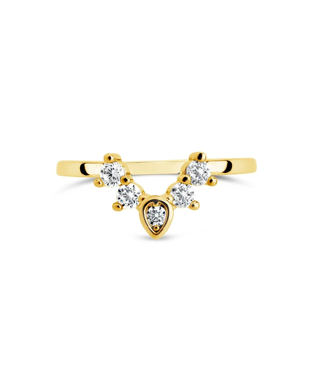 Emeri CZ Arch Stacking Ring