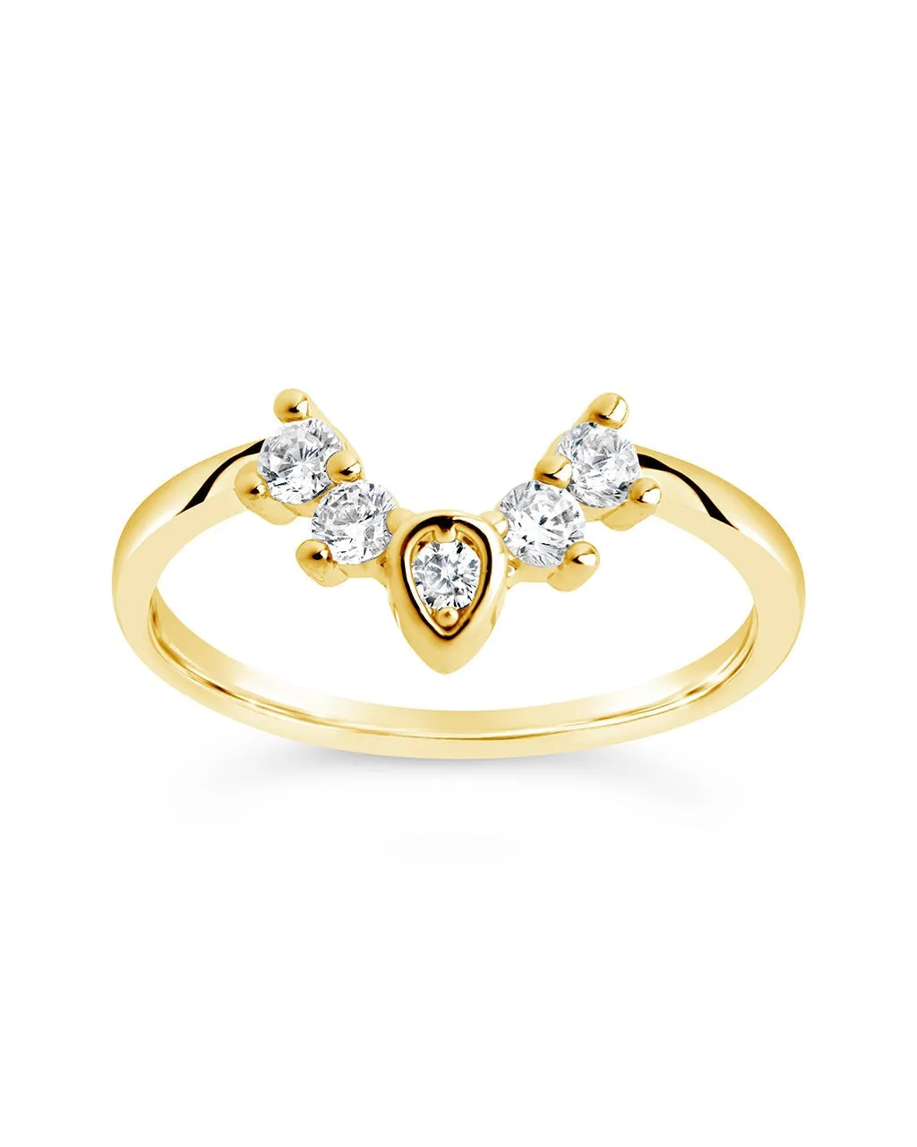 Emeri CZ Arch Stacking Ring