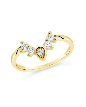Emeri CZ Arch Stacking Ring