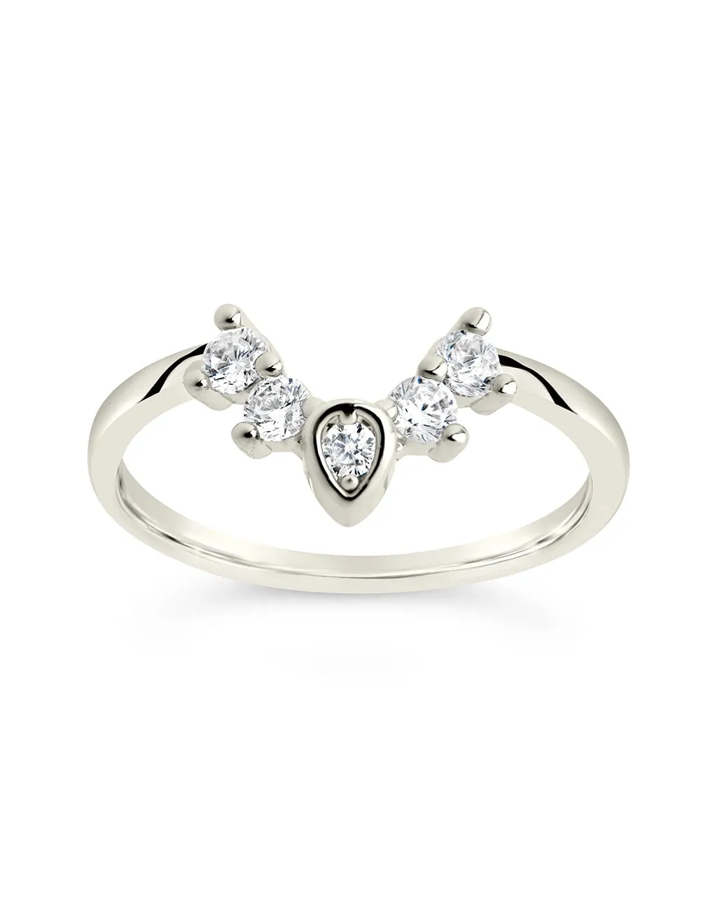 Emeri CZ Arch Stacking Ring