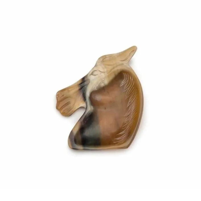 Equestrian Buffalo Horn Dish