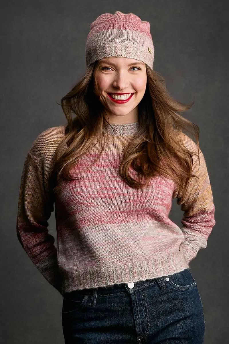 Erin Woman Pullover, Merino, Qiviut & Silk